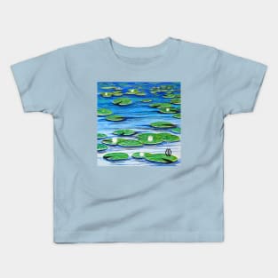 Lily pads on the lake Kids T-Shirt